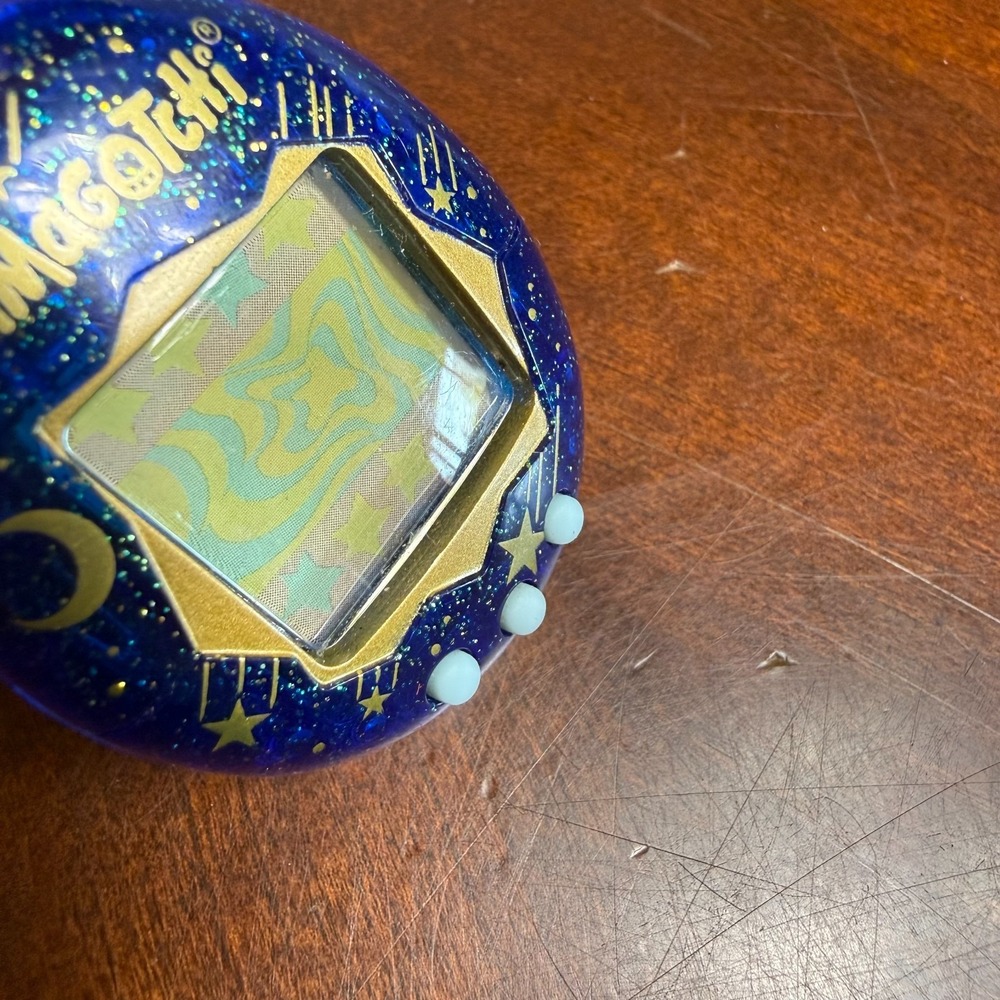Tamagotchi Blue Galaxy Virtual Pet Bandai 2021 Rare Design - Picture 9 of 9